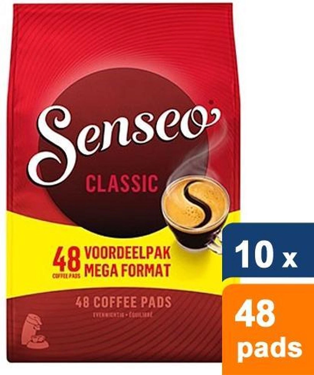 Senseo Classic Koffiepads - 10 X 48 Stuks 2 Senseo Classic Koffiepads - 10 X 48 Stuks - Afbeelding 2