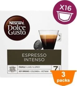 Nescafé Dolce Gusto Espresso Intenso Cups - 3 X 16 Stuks -KoffieLuxe Aanbiedingen Winkel 1082x1200