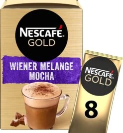 Nescafé Gold Wiener Melange Mocha Oploskoffie - 6 Doosjes à 8 Zakjes -KoffieLuxe Aanbiedingen Winkel 1111x1200 2