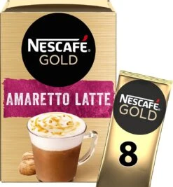 Nescafé Gold Amaretto Latte Oploskoffie - 6 Doosjes à 8 Zakjes -KoffieLuxe Aanbiedingen Winkel 1111x1200 6