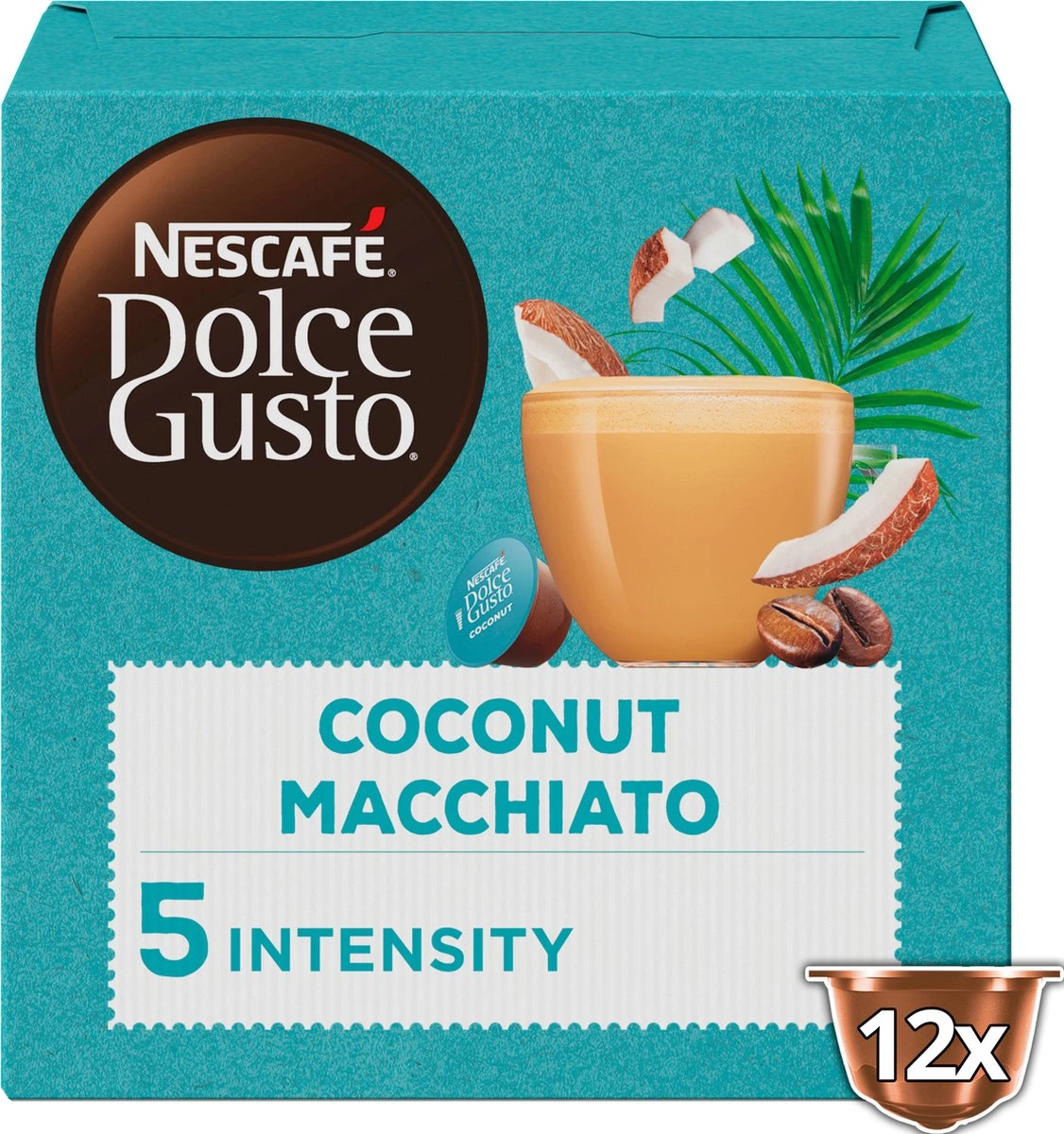 Nescafé Dolce Gusto Coconut Macchiato Capsules - Vegan Koffie - 36 Koffiecups 8 Nescafé Dolce Gusto Coconut Macchiato Capsules - Vegan Koffie - 36 Koffiecups - Afbeelding 8