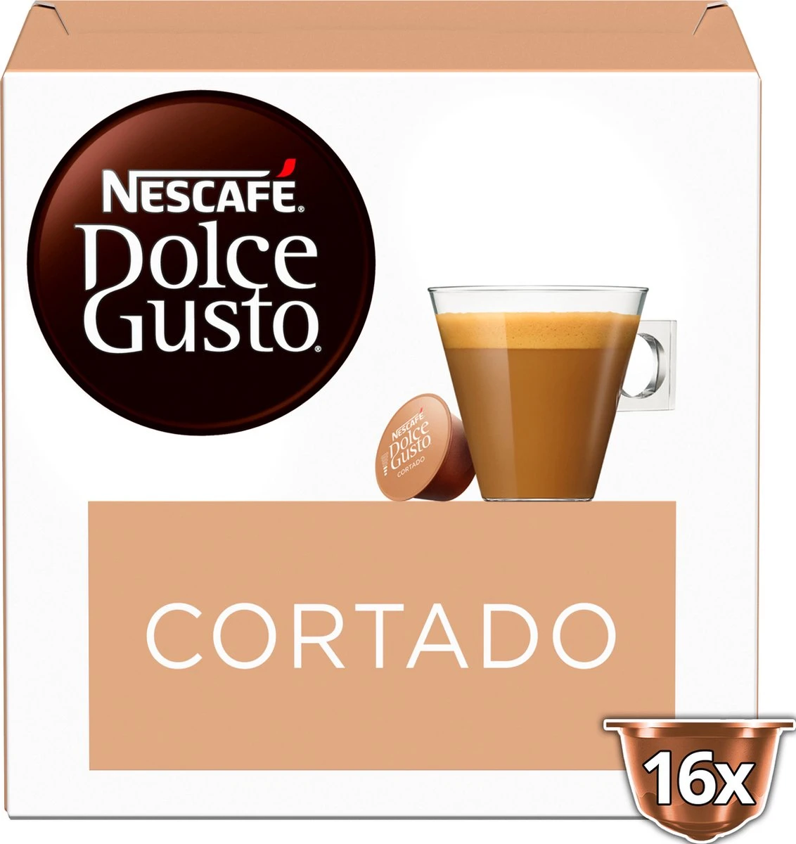 Nescafé Dolce Gusto Cortado Espresso Macchiato Capsules - 48 Koffiecups 4 Nescafé Dolce Gusto Cortado Espresso Macchiato Capsules - 48 Koffiecups - Afbeelding 4