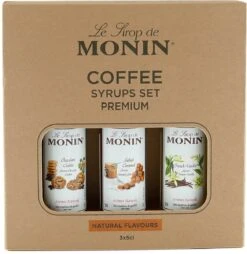 Monin Cadeauverpakking Siropen - 3x50ml - Koffiesiropen