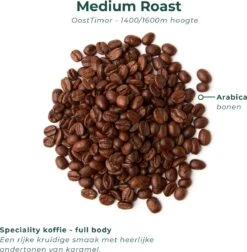 Soolong Sense Oost Timor Nr1000 Koffiebonen Smooth Lacau - Speciality Koffie Arabica Medium Roast Met Rijke Kruidige Smaak Met Heerlijke Ondertonen Van Karamel - Zak 250gram -KoffieLuxe Aanbiedingen Winkel 1174x1200