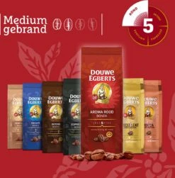 Douwe Egberts Aroma Rood Koffiebonen - 6 X 500 Gram -KoffieLuxe Aanbiedingen Winkel 1181x1200