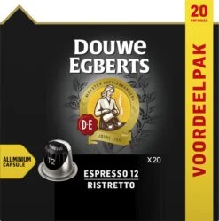 Douwe Egberts Espresso Ristretto (12) - 10 X 20 Koffiecups -KoffieLuxe Aanbiedingen Winkel 1189x1200 1