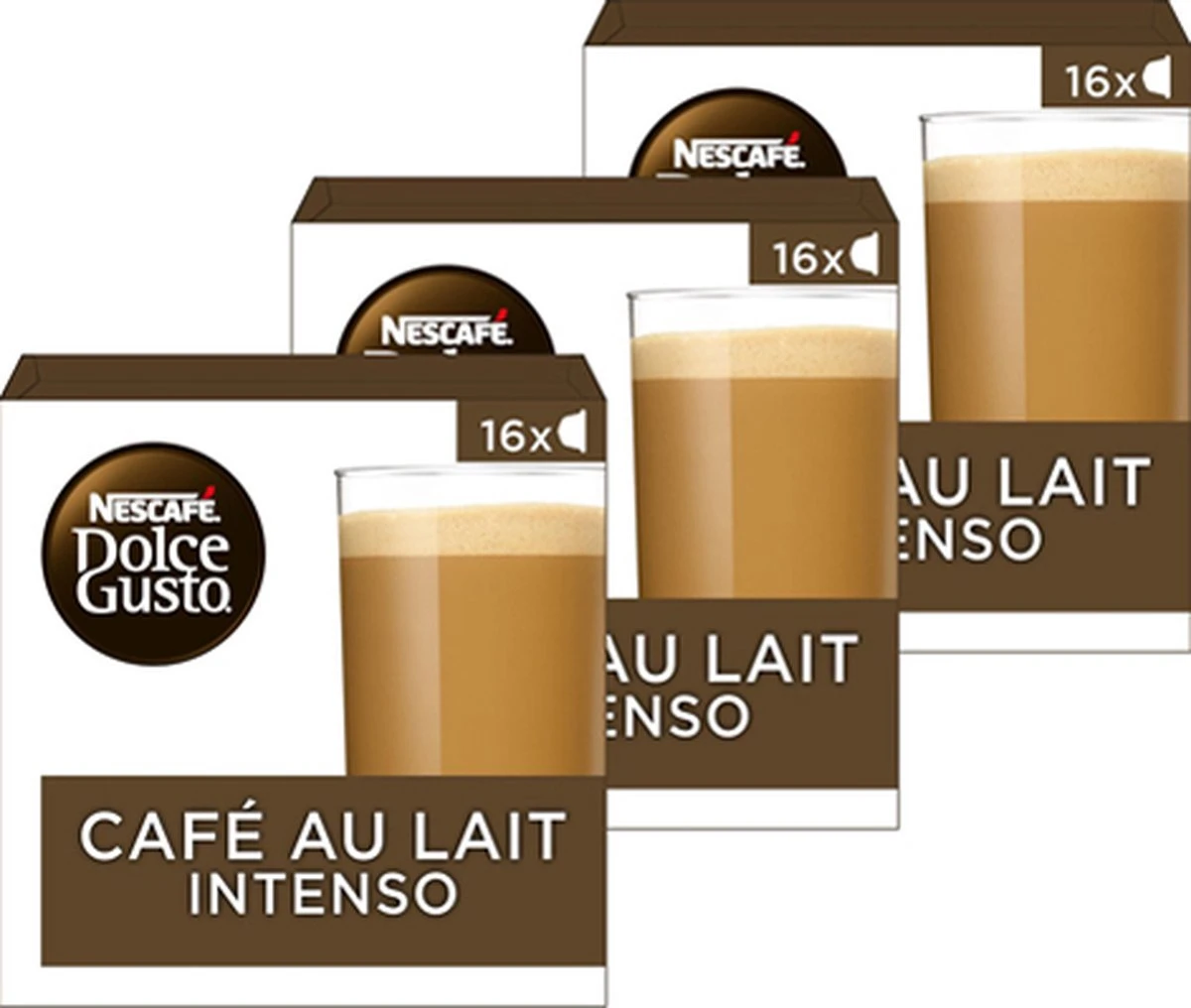 Nescafé Dolce Gusto Cafe Au Lait Intenso Capsules - 48 Koffiecups 1 Nescafé Dolce Gusto Cafe Au Lait Intenso Capsules - 48 Koffiecups