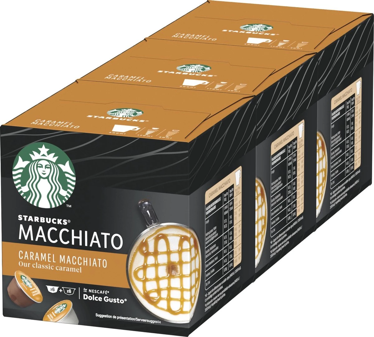Starbucks By Dolce Gusto Caramel Macchiato Capsules - 36 Koffiecups 1 Starbucks By Dolce Gusto Caramel Macchiato Capsules - 36 Koffiecups