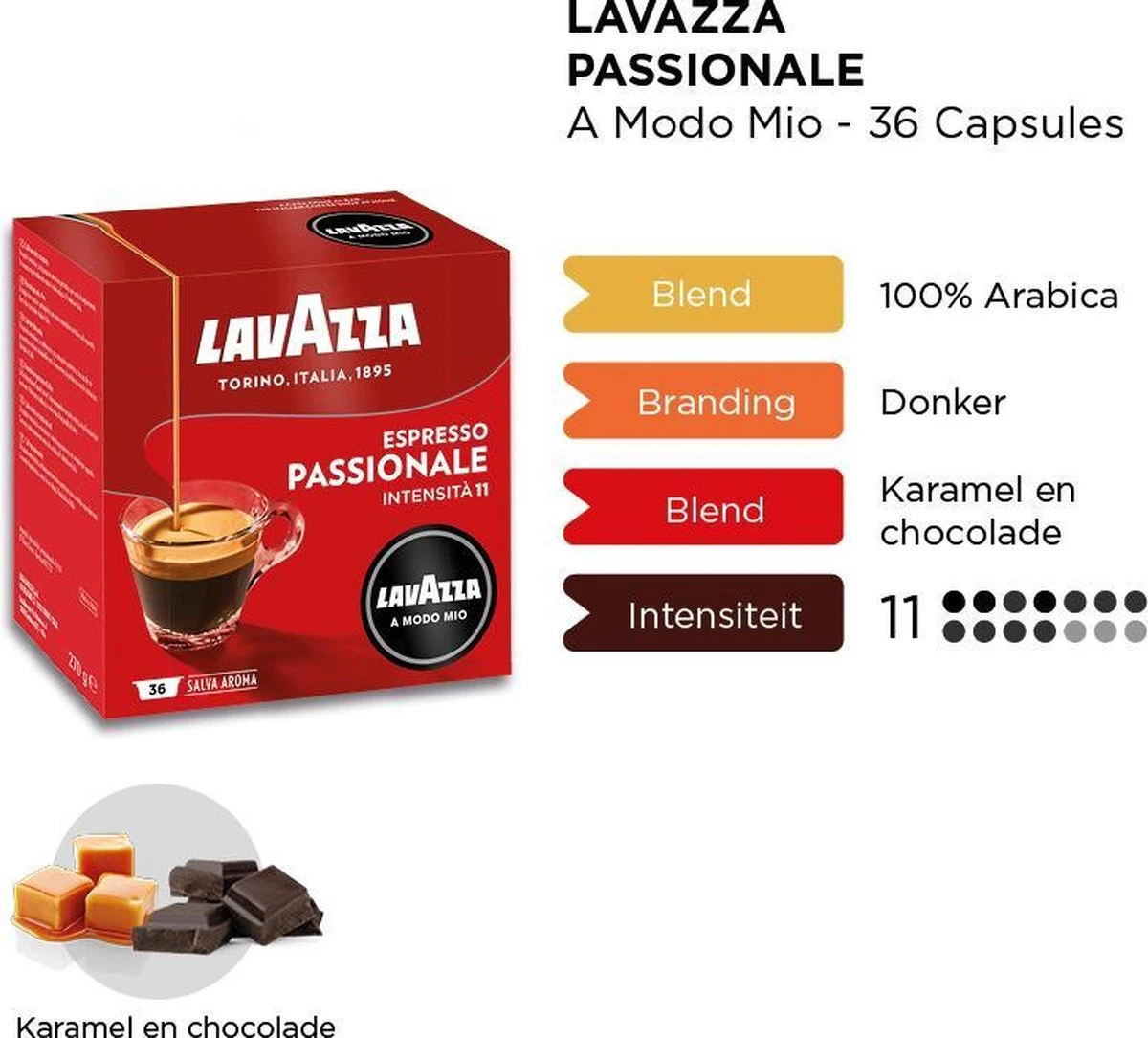 Lavazza A Modo Mio Passionale 36 Stuks 3 Lavazza A Modo Mio Passionale 36 Stuks - Afbeelding 3