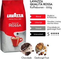 Lavazza Qualita Rossa Koffiebonen - 500 Gram X4 9 Lavazza Qualita Rossa Koffiebonen - 500 Gram X4 -KoffieLuxe Aanbiedingen Winkel 1200x1162