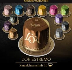 L'OR Lungo Estremo Koffiecups - Intensiteit 10/12 - 10 X 10 Capsules -KoffieLuxe Aanbiedingen Winkel 1200x1173 2