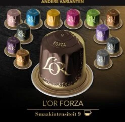 L'OR Espresso Forza Koffiecups - Intensiteit 9/12 - 10 X 10 Capsules -KoffieLuxe Aanbiedingen Winkel 1200x1173 6