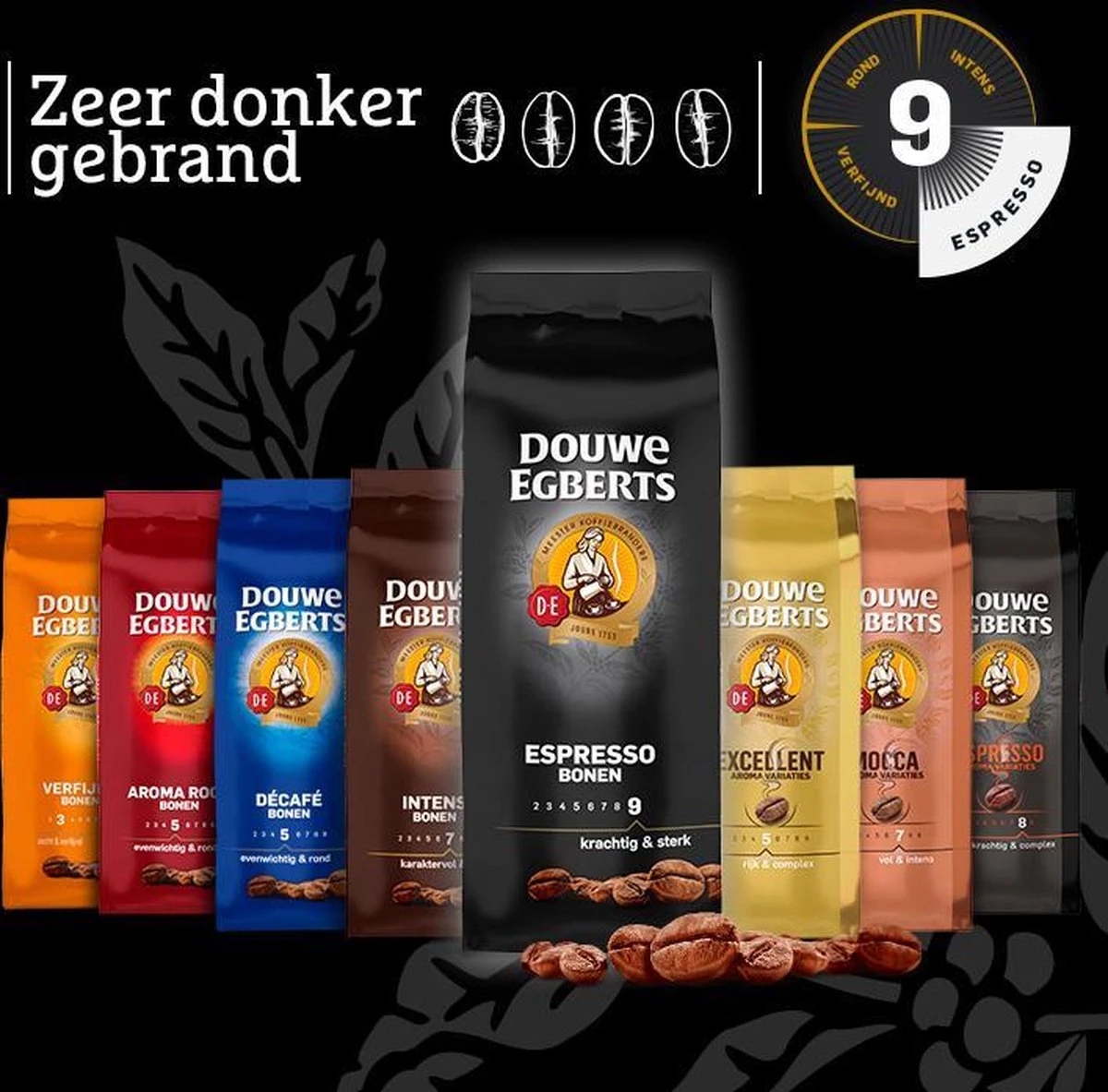 Douwe Egberts Espresso Koffiebonen - 4 X 500 Gram 7 Douwe Egberts Espresso Koffiebonen - 4 X 500 Gram - Afbeelding 7