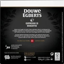 Douwe Egberts Espresso Krachtig Koffiecups - Intensiteit 10/12 - 10 X 20 Capsules 11 Douwe Egberts Espresso Krachtig Koffiecups - Intensiteit 10/12 - 10 X 20 Capsules -KoffieLuxe Aanbiedingen Winkel 1200x1184 4