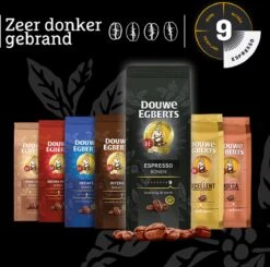 Douwe Egberts Espresso Koffiebonen - 4 X 1000 Gram - Extra Grote Verpakking -KoffieLuxe Aanbiedingen Winkel 1200x1191 2
