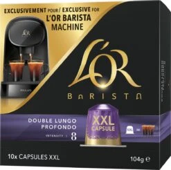 L'OR BARISTA XXL Lungo Profondo (8) - 5 X 10 Koffiecups -KoffieLuxe Aanbiedingen Winkel 1200x1196 2
