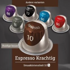 Douwe Egberts Espresso Krachtig Koffiecups - Intensiteit 10/12 - 10 X 20 Capsules 13 Douwe Egberts Espresso Krachtig Koffiecups - Intensiteit 10/12 - 10 X 20 Capsules -KoffieLuxe Aanbiedingen Winkel 1200x1200 108