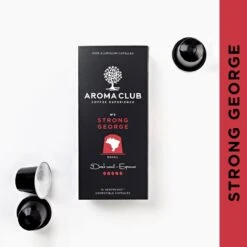 Aroma Club - Nespresso Compatible Capsules (120 St.) - No. 3 Strong George - Intensiteit 5/5 - Espresso - 100% Aluminium Koffiecups -KoffieLuxe Aanbiedingen Winkel 1200x1200 16
