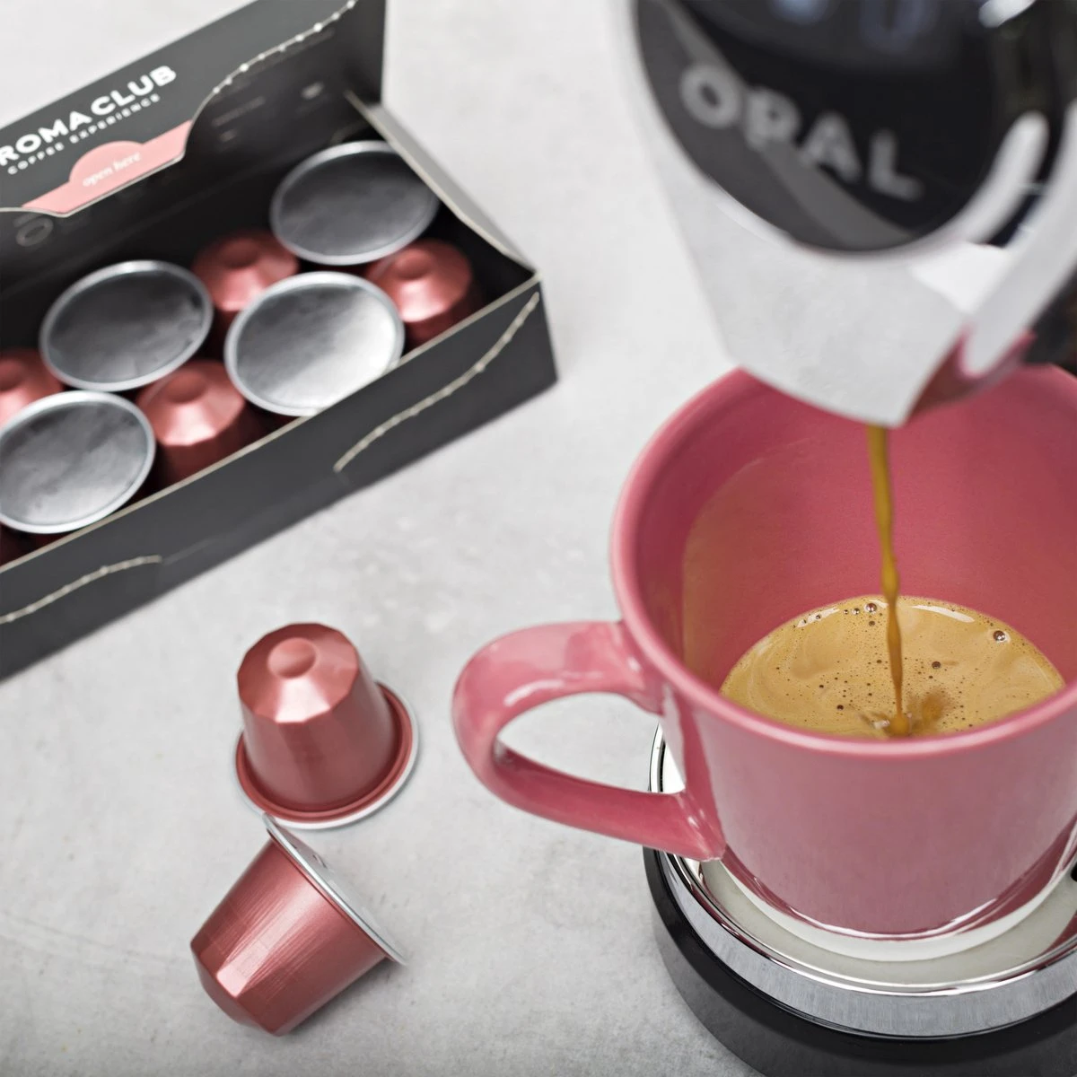 Aroma Club - Nespresso Compatible Capsules (120 St.) - No. 4 Fair Frank - Intensiteit 4/5 - Espresso - 100% Aluminium Koffiecups 6 Aroma Club - Nespresso Compatible Capsules (120 St.) - No. 4 Fair Frank - Intensiteit 4/5 - Espresso - 100% Aluminium Koffiecups - Afbeelding 6