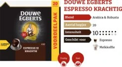 Douwe Egberts Espresso Krachtig Koffiecups - Intensiteit 10/12 - 10 X 20 Capsules 12 Douwe Egberts Espresso Krachtig Koffiecups - Intensiteit 10/12 - 10 X 20 Capsules -KoffieLuxe Aanbiedingen Winkel 1200x654