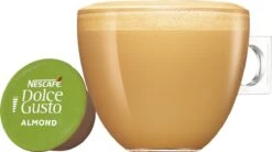 Nescafé Dolce Gusto Almond Macchiato Capsules - Vegan Koffie - 36 Koffiecups -KoffieLuxe Aanbiedingen Winkel 1200x670