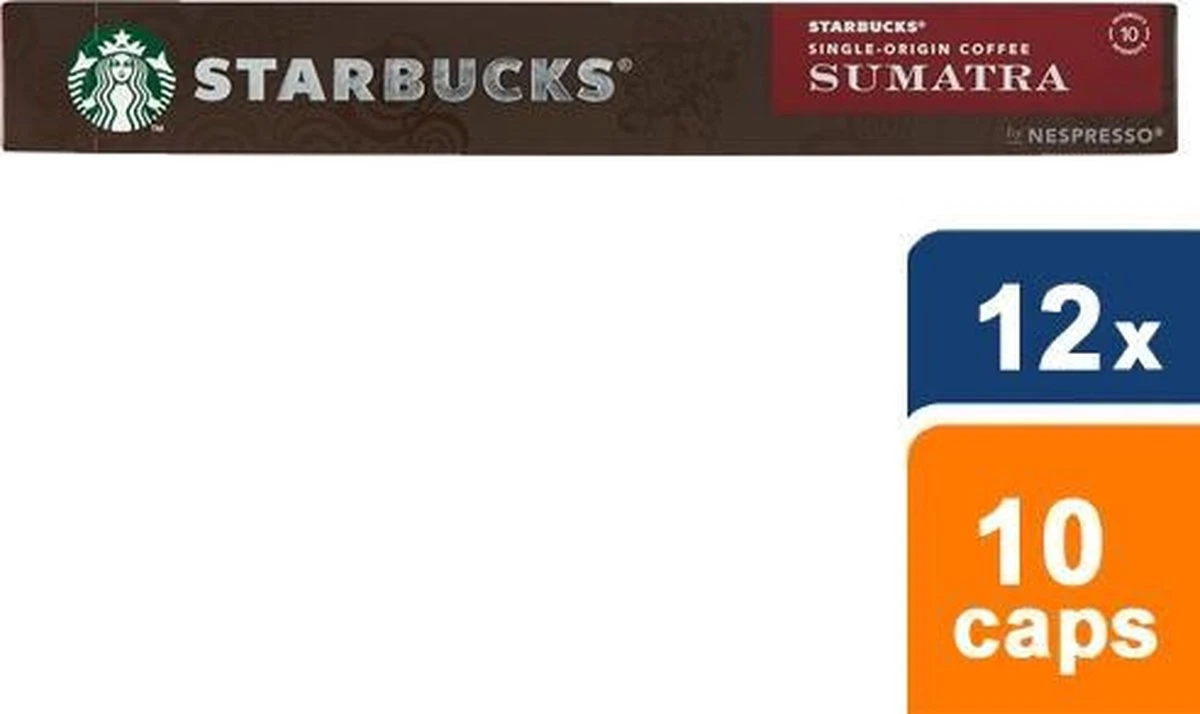 Starbucks By Nespresso Sumatra Espresso Dark Roast Capsules - 120 Koffiecups 5 Starbucks By Nespresso Sumatra Espresso Dark Roast Capsules - 120 Koffiecups - Afbeelding 5