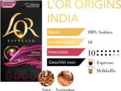 L'OR Espresso Origins India (10) - 10 X 10 Koffiecups -KoffieLuxe Aanbiedingen Winkel 1200x902