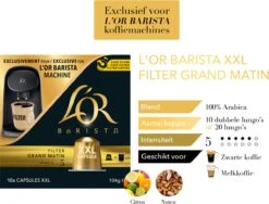 L'OR BARISTA XXL Filter Grand Matin (5) - 5 X 10 Koffiecups 18 L'OR BARISTA XXL Filter Grand Matin (5) - 5 X 10 Koffiecups -KoffieLuxe Aanbiedingen Winkel 1200x913