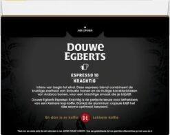 Douwe Egberts Espresso Krachtig (10) - 5 X 40 Koffiecups 12 Douwe Egberts Espresso Krachtig (10) - 5 X 40 Koffiecups -KoffieLuxe Aanbiedingen Winkel 1200x951