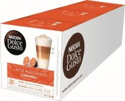 Nescafé Dolce Gusto Caramel Macchiato Capsules - 48 Koffiecups 12 Nescafé Dolce Gusto Caramel Macchiato Capsules - 48 Koffiecups -KoffieLuxe Aanbiedingen Winkel 1200x970 2