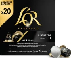 L'OR Espresso Ristretto Koffiecups - Intensiteit 11/12 - 10 X 20 Capsules 17 L'OR Espresso Ristretto Koffiecups - Intensiteit 11/12 - 10 X 20 Capsules -KoffieLuxe Aanbiedingen Winkel 1200x975