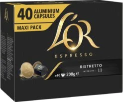 L'OR Espresso Ristretto Koffiecups - Intensiteit 11/12 - 4 X 40 Capsules 21 L'OR Espresso Ristretto Koffiecups - Intensiteit 11/12 - 4 X 40 Capsules -KoffieLuxe Aanbiedingen Winkel 1200x989 1
