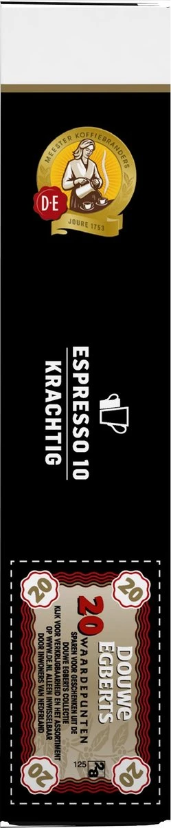 Douwe Egberts Espresso Krachtig Koffiecups - Intensiteit 10/12 - 10 X 20 Capsules 8 Douwe Egberts Espresso Krachtig Koffiecups - Intensiteit 10/12 - 10 X 20 Capsules - Afbeelding 8