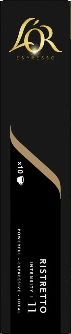 L'OR Espresso Ristretto (11) - 10 X 10 Koffiecups -KoffieLuxe Aanbiedingen Winkel 255x1200 1