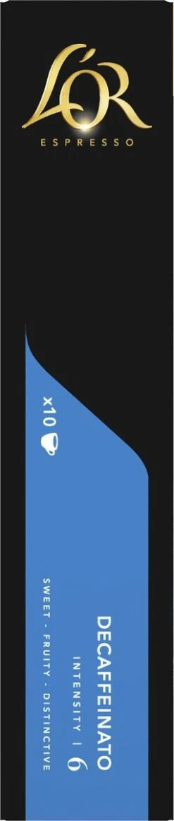 L'OR Espresso Decaffeinato Koffiecups - Intensiteit 6/12 - 10 X 10 Capsules -KoffieLuxe Aanbiedingen Winkel 255x1200 11