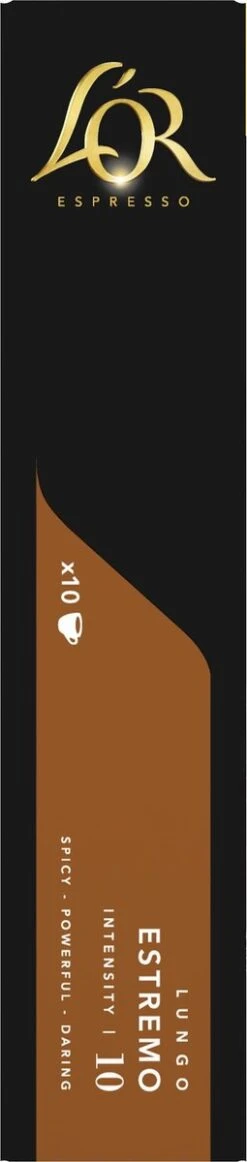 L'OR Lungo Estremo Koffiecups - Intensiteit 10/12 - 10 X 10 Capsules -KoffieLuxe Aanbiedingen Winkel 255x1200 3