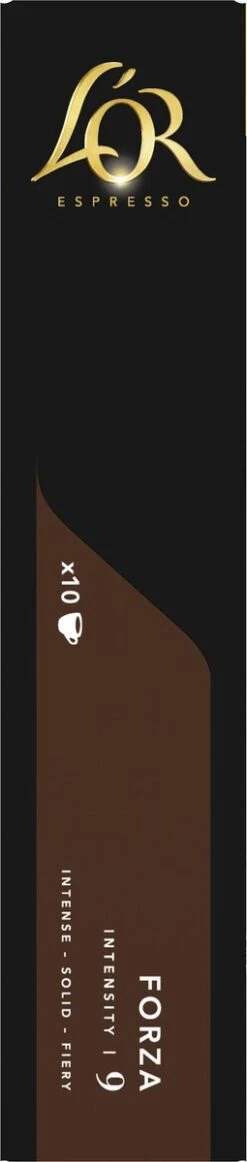 L'OR Espresso Forza Koffiecups - Intensiteit 9/12 - 10 X 10 Capsules -KoffieLuxe Aanbiedingen Winkel 255x1200 8