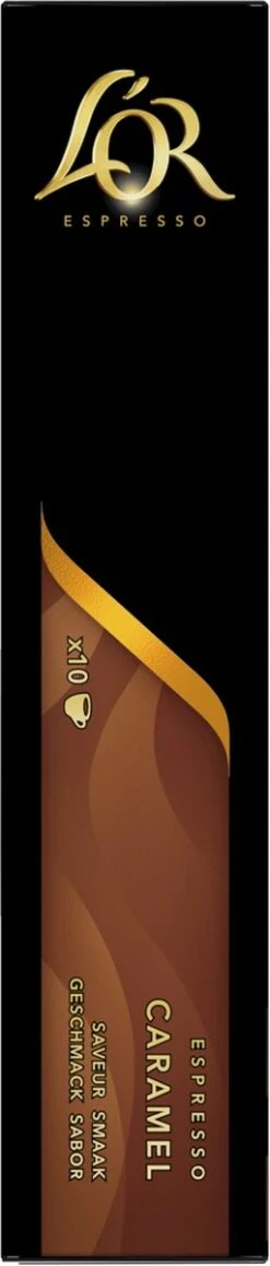 L'OR Espresso Caramel Koffiecups - 10 X 10 Capsules -KoffieLuxe Aanbiedingen Winkel 256x1200 1