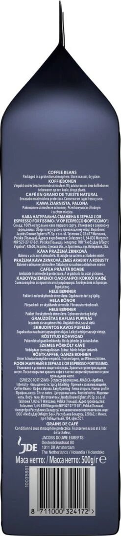 L'OR Espresso Fortissimo Koffiebonen (10) - 4 X 500 Gram -KoffieLuxe Aanbiedingen Winkel 271x1200