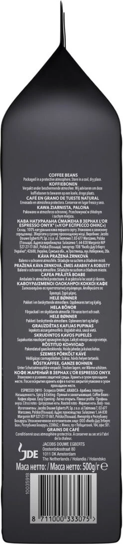 L'OR Espresso Onyx Koffiebonen (12) - 4 X 500 Gram -KoffieLuxe Aanbiedingen Winkel 273x1200