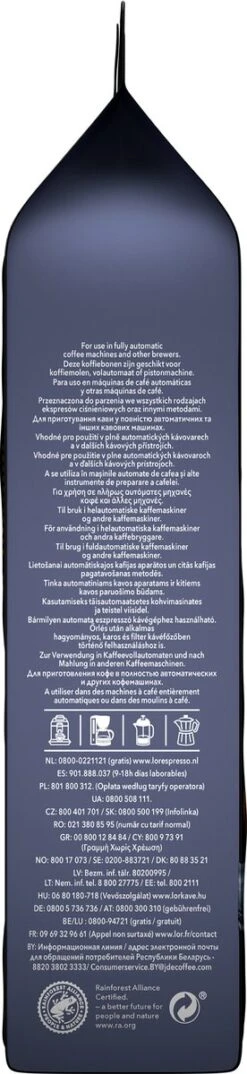 L'OR Espresso Fortissimo Koffiebonen (10) - 4 X 500 Gram -KoffieLuxe Aanbiedingen Winkel 276x1200 1