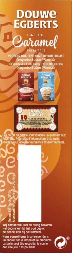Douwe Egberts Verwenkoffie Latte Caramel Oploskoffie - 5 X 8 Zakjes -KoffieLuxe Aanbiedingen Winkel 343x1200 7
