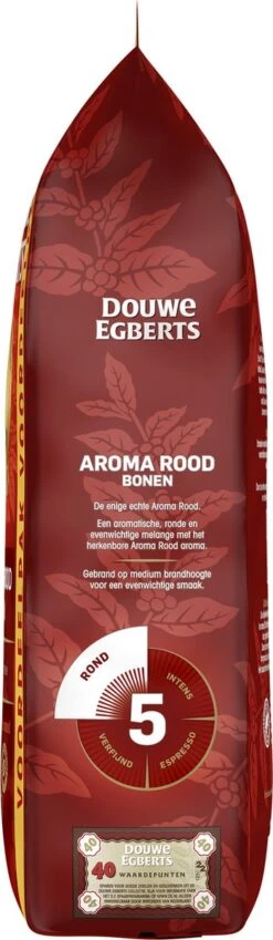 Douwe Egberts Aroma Rood Koffiebonen - 4 X 1000 Gram - Extra Grote Verpakking -KoffieLuxe Aanbiedingen Winkel 349x1200 2
