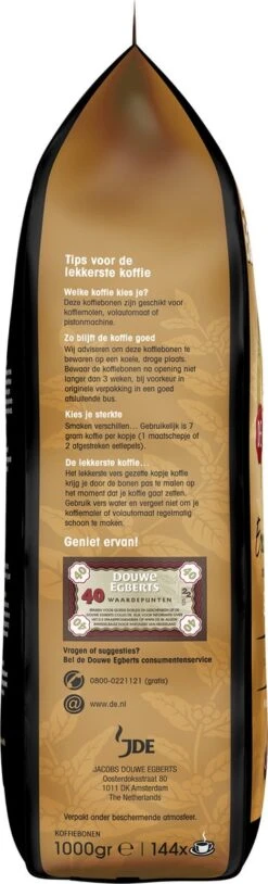 Douwe Egberts Excellent Gold Koffiebonen - 5/9 Intensiteit - 4 X 1kg -KoffieLuxe Aanbiedingen Winkel 364x1200 7