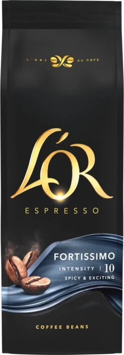 L'OR Espresso Fortissimo Koffiebonen (10) - 4 X 500 Gram -KoffieLuxe Aanbiedingen Winkel 420x1200 1