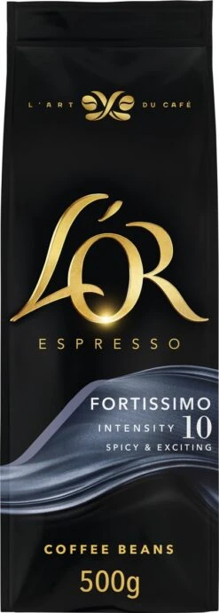 L'OR Espresso Fortissimo Koffiebonen (10) - 4 X 500 Gram -KoffieLuxe Aanbiedingen Winkel 429x1200 1