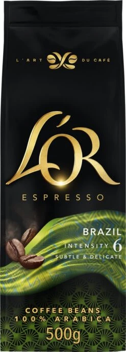 L'OR Espresso Origins Brazil Koffiebonen (6) - 4 X 500 Gram -KoffieLuxe Aanbiedingen Winkel 429x1200