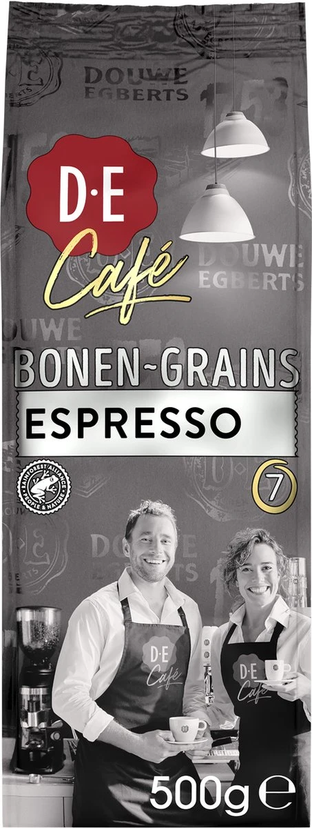 Douwe Egberts D.E Café Espresso Koffiebonen - Intensiteit 7/9 - 4 X 500 Gram 2 Douwe Egberts D.E Café Espresso Koffiebonen - Intensiteit 7/9 - 4 X 500 Gram - Afbeelding 2