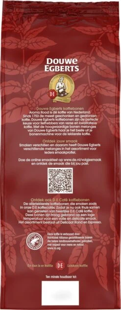 Douwe Egberts Aroma Rood Koffiebonen - 4 X 1000 Gram - Extra Grote Verpakking -KoffieLuxe Aanbiedingen Winkel 472x1200 1