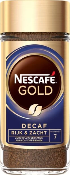 Nescafé Gold Decafé Oploskoffie - 6 Potten à 100 Gram 9 Nescafé Gold Decafé Oploskoffie - 6 Potten à 100 Gram -KoffieLuxe Aanbiedingen Winkel 484x1200
